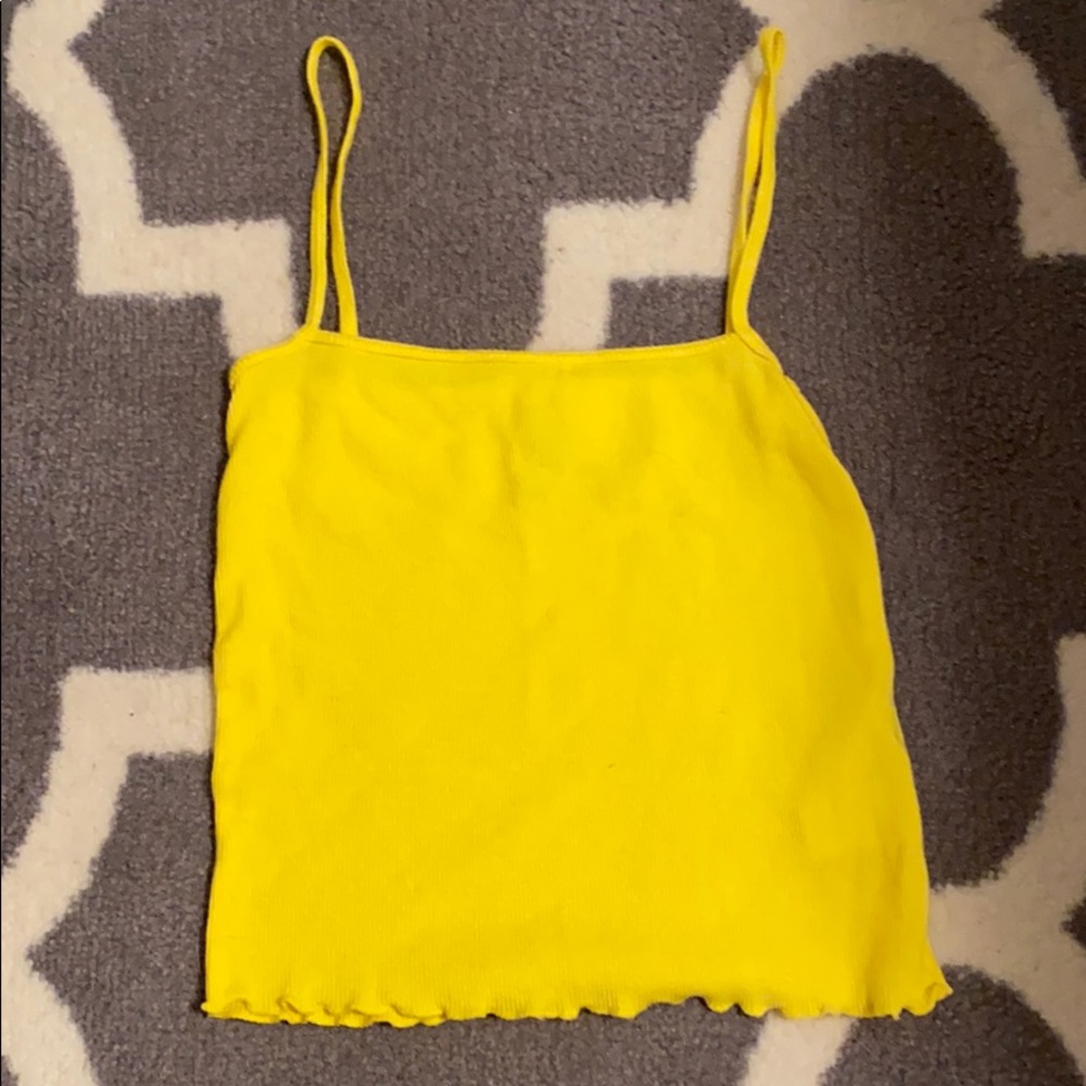 💛Yellow H&M tank top/ tube top